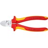 Knipex KNIPEX Seitenschneider isoliert mit Mehrkomponenten-Hllen, VDE-geprft verchromt 160 mm