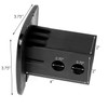 eVerHitch USA Flag Dog Paw K9 Unit Tube Plug Hitch