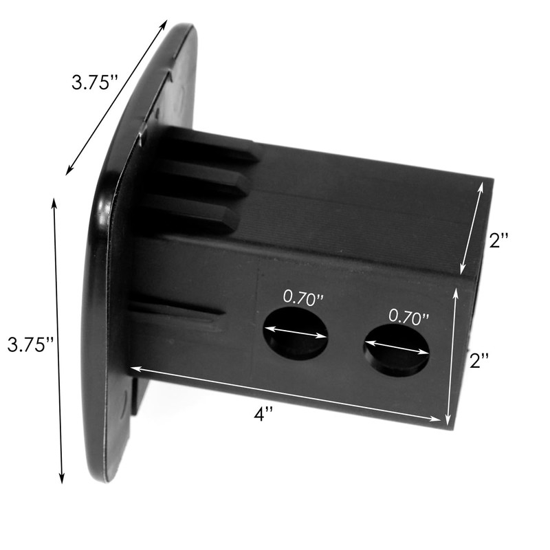 eVerHitch USA Flag Dog Paw K9 Unit Tube Plug Hitch
