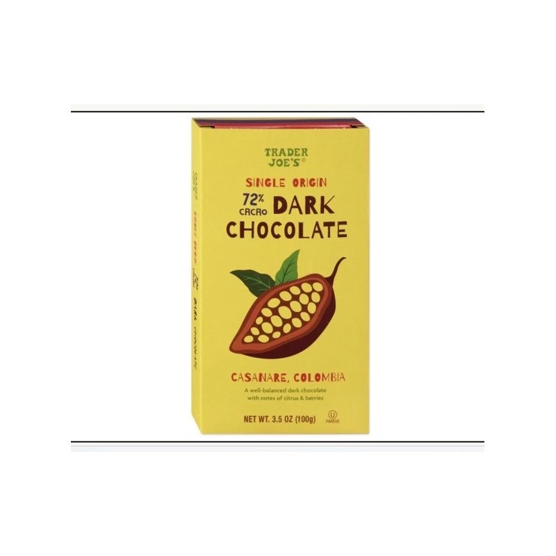 Trader Joe's 2 Packs Trader Joe’s Single Origin 72% Cacao
