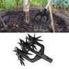Lawn mower garden aerator with long teeth for the garden.