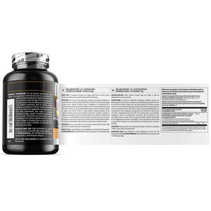 CLA Supplement High Strength for Metabolism – 3000mg per Serving