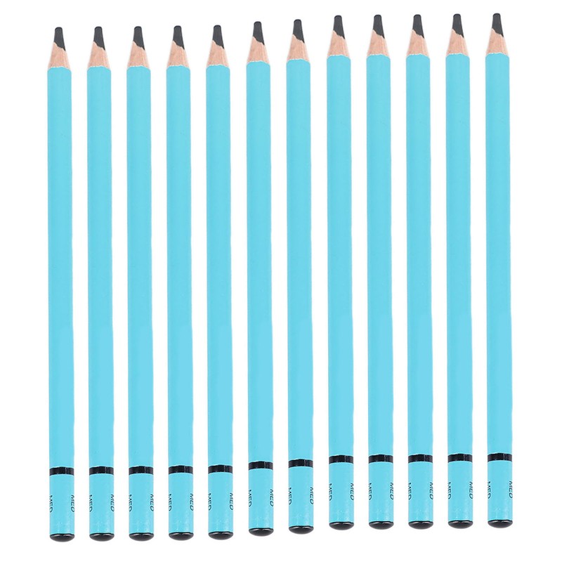 12pcs Charcoal Pencils Set Synthetic Wood Sketching Drawing Pencils for