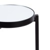 Kate and Laurel Aguilar Modern Mirrored Round Drink Table, 9