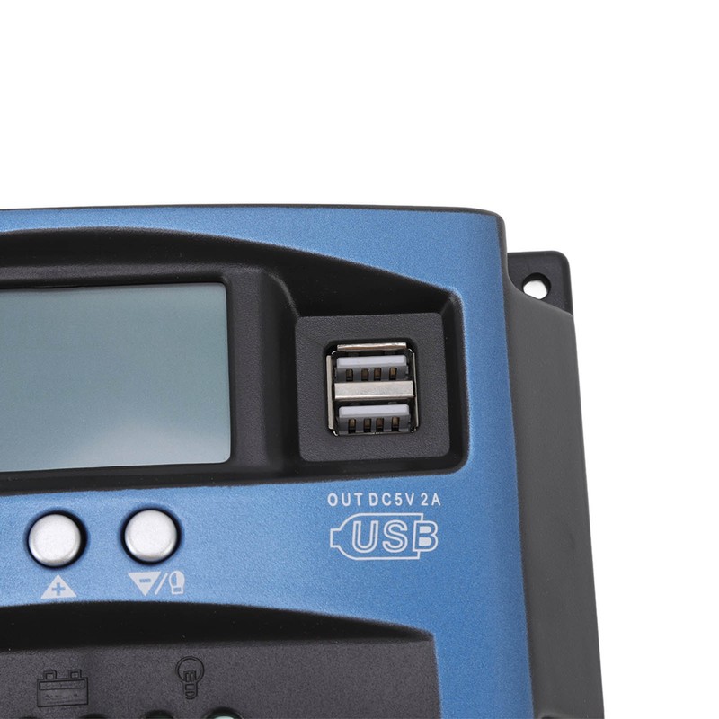 MPPT Charge Controller Solar Panel Intelligent Regulator with LCD Display
