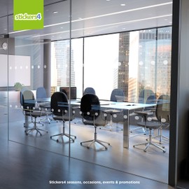 60 x Etched Glass Safety Windows Stickers for Glass - 50mm Round Glass Awareness Decals for Patio Doors, Glass Panels, Doors, Balconies, Shower Door and Glass Partitions