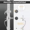 Cerradura Principal Banna Manejable Plateado Cromado Extensible para Puerta 3