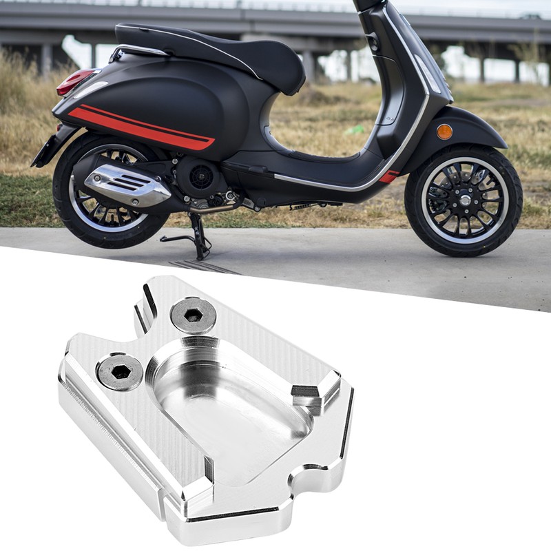 CNC Aluminum Side Stand Extension Pad Plate Fit for Piaggio