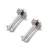 Candyfancy 16g 6mm 2/3/4mm Cubic Zirconia Gem Ear Cartilage Tragus