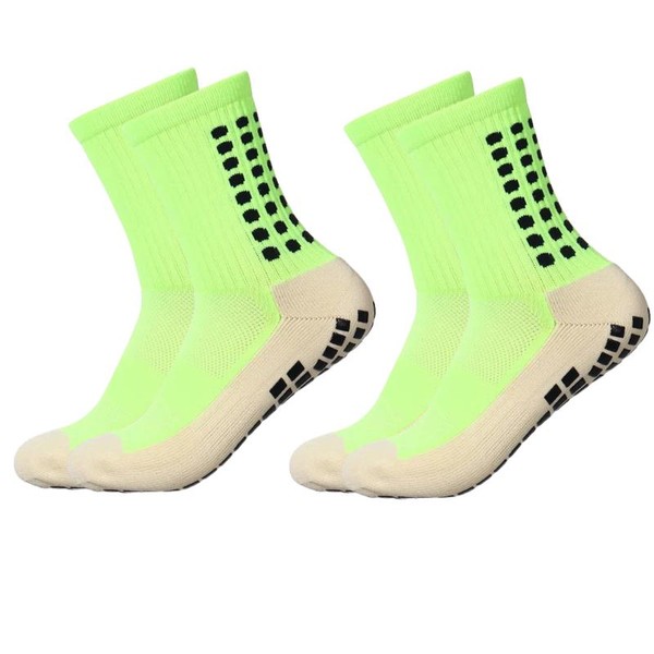 ISUNIE Men's Soccer Socks 2/4/6 Pairs Anti Slip Non Slip