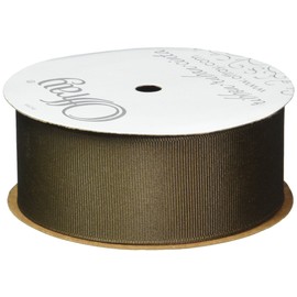 Offray Grosgrain Craft Ribbon, 5/8-Inch Wide by 20-Yard Spool, Brown