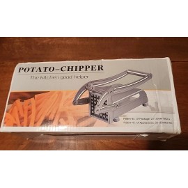 Unbranded NEW Potato Chipper French Fries Slicer Chip Cutter Chopper Slicer w/ 2 Blades