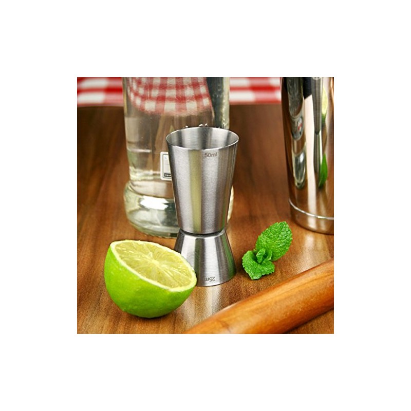 Jigger Spirit Measure by bar@drinkstuff | Stainless Steel Jigger Measure,