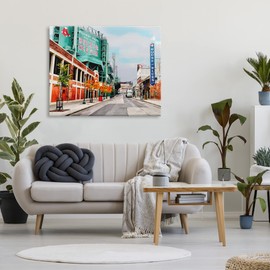 Stupell Industries Fenway Park Boston Cityscape Canvas Wall Art, Design by Emily Kalina