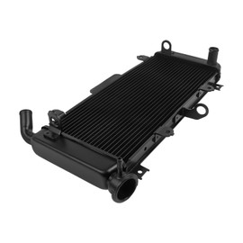 CHIFUN Motorcycle Radiator Aluminum Engine Cooling Cooler Replacement for Kawasaki Ninja 650 Z650 Ninja650 2017 2018 2019 2020 2021 2022(Black)