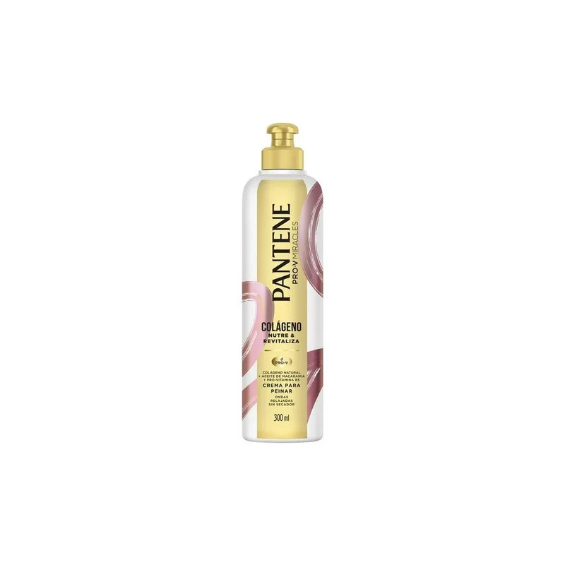 Crema Peinar Pantene Pro Miracles Colágeno 300 Ondas Relajadas