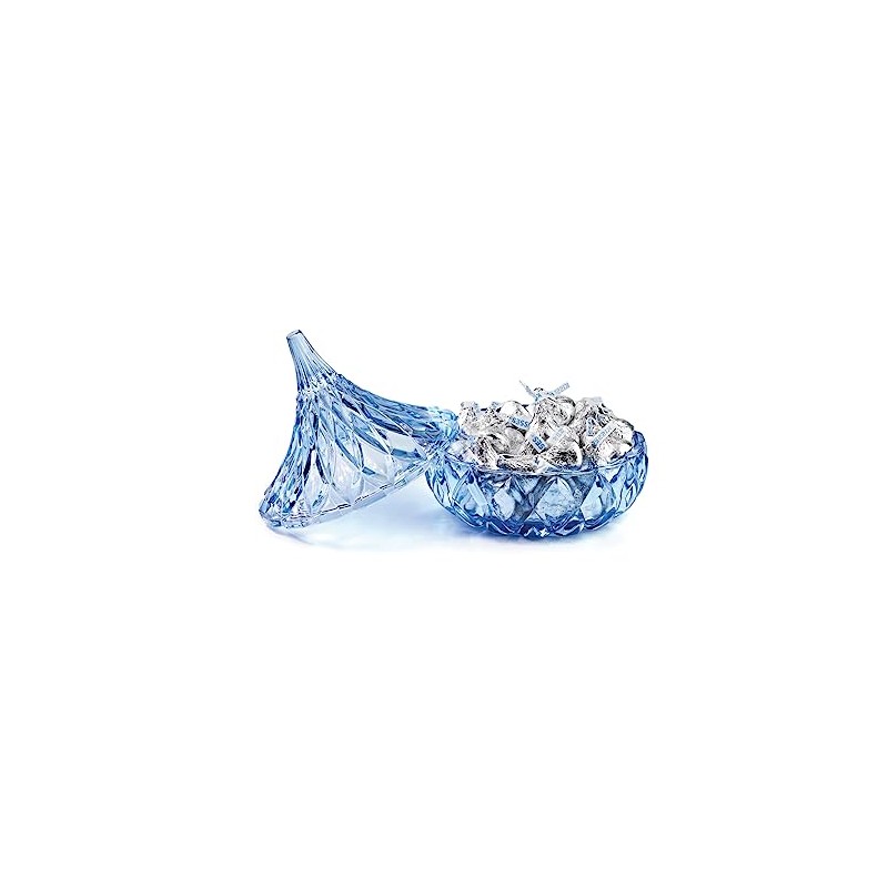 Godinger Blue Glass Hershey Kiss Candy Dish - A Sweet