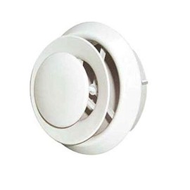 VT0111 Round Air Diffuser, Plastic, 5 or 6 in W, White