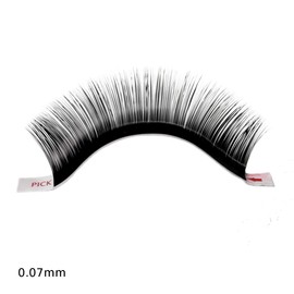Hair2heart 0.07 Thickness Volume C-curl Mink Eyelash Extensions, 7 mm Length