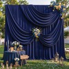 10x12ft Navy Blue Backdrop Curtains Wedding Party Drapes for Backdrop