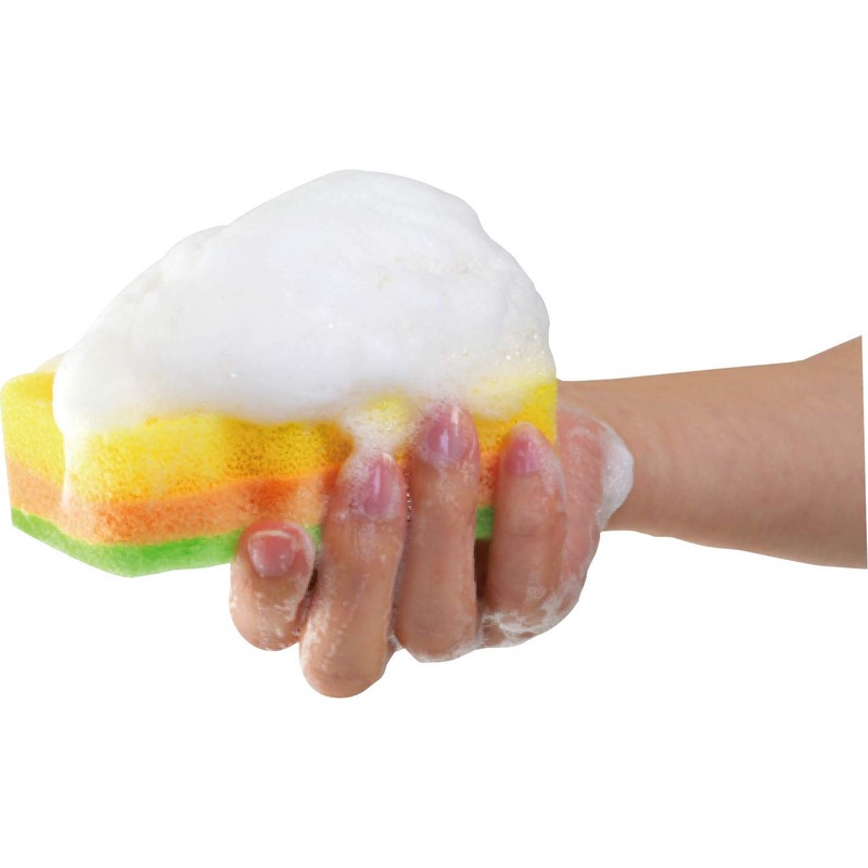 Kikuron Kitchen Sponges, Kuripika Foaming Sponge, Made in Japan, Set