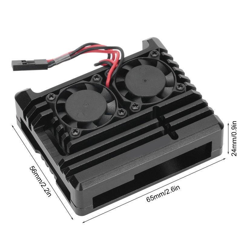 Aluminium Alloy Armor Case Kit with Dual Cooling Fan Heatsink