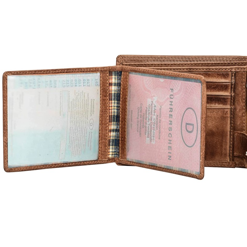 Fa.Volmer ® Men's Leather Wallet with RFID Protection I Extra