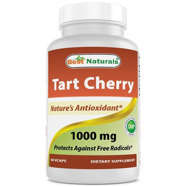 Best Naturals Tart Cherry Extract 1000 mg 60 Vcaps