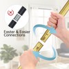 BRIOFOX Shower Curtain Rod Adjustable 18-50 Inch, Spring Tension Shower