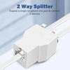 moeverEX Phone Jack Splitter for Landline Telephone 1 in 2