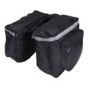 DOMEN Double Bicycle Pannier Bag for Rear Racks, Black