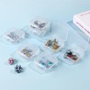 1 Pcs Bead Organizer Box,30 Pcs Clear Small Plastic Containers