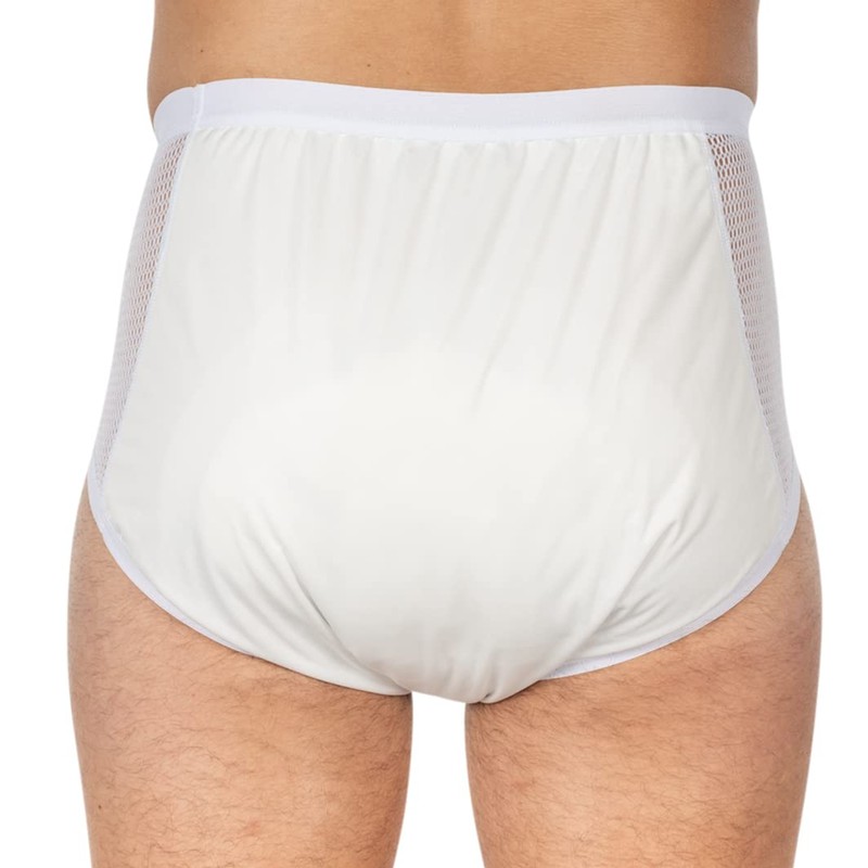 Suprima 1-215-000 Unisex Polyurethane Incontinence Briefs Size 10 White