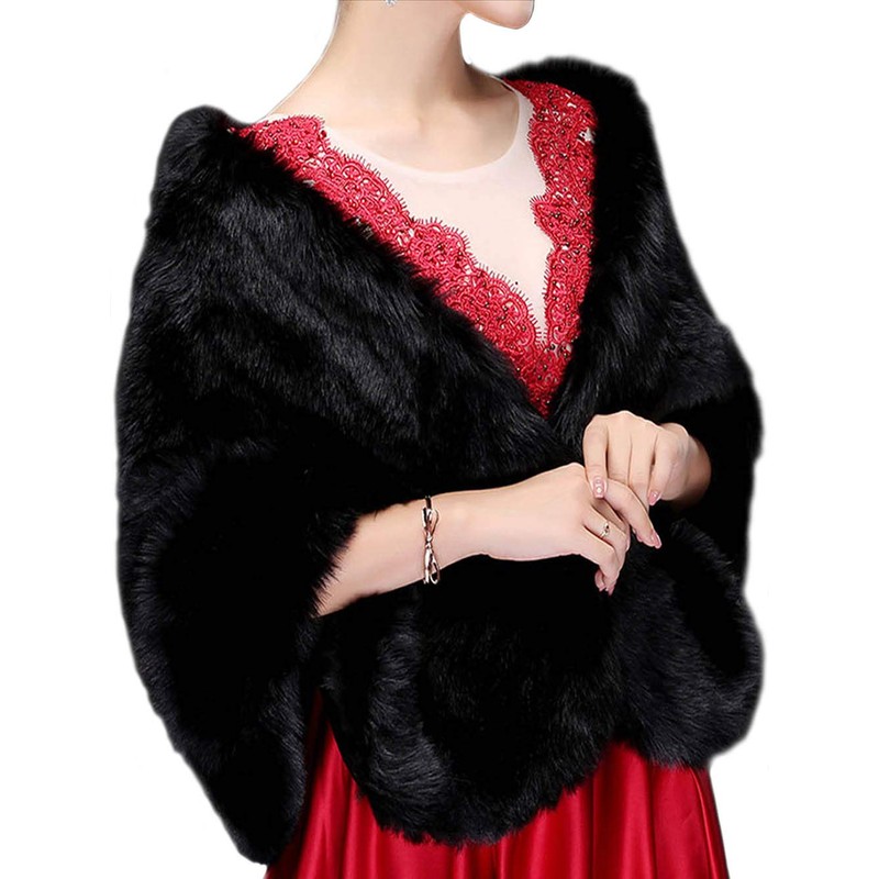 Jovono Women's Wrap Brown One Size -