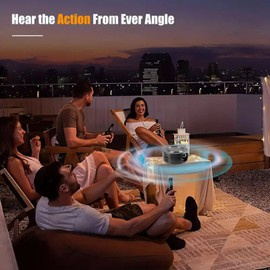 Projector, Portable 1080P Full HD Film Projector with Same Screen Function, Home Cinema Video Projector for Outdoor and Indoor Use for iOS for Android