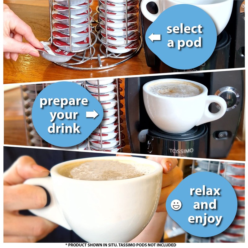 Tassimo Pods Holder - Large Capacity Coffee Pod Holder -