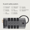 Belkin BP112230-08 Supresor de Picos Enchufe de Pivote, 12 Salidas,