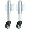 AMGSH 2" Spring Loaded Gate Caster, 2 PCS 2-1/2" Heavy