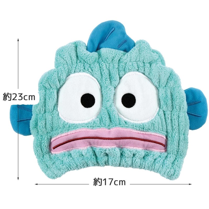 Skater TOC11-A Water Absorbent, Quick Drying, Animal Towel Cap, Hankyodon,