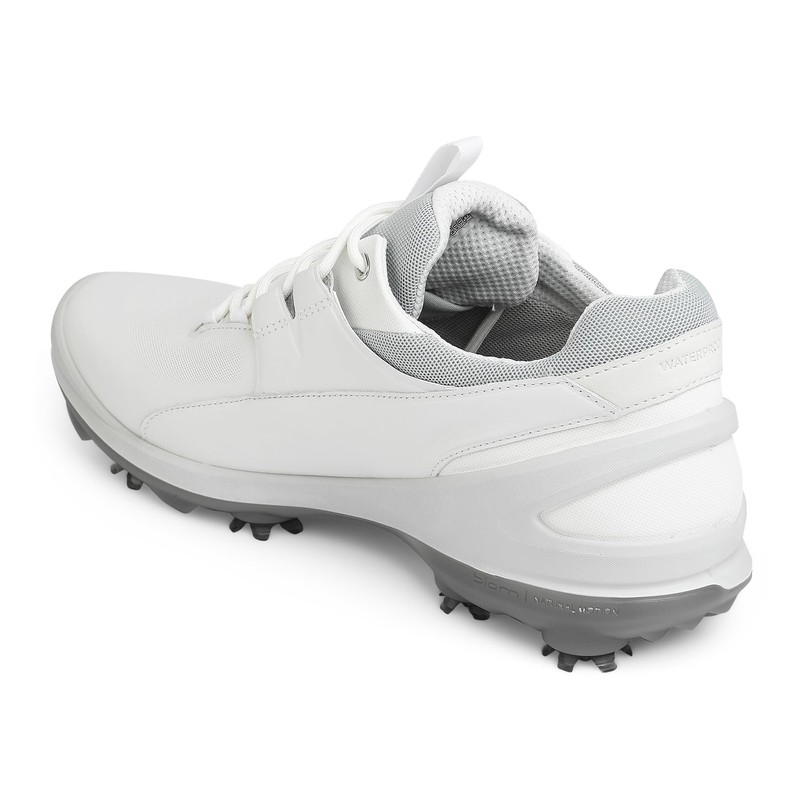 ECCO Men's Biom Tour Waterproof Golf Shoe, White, 9-9.5
