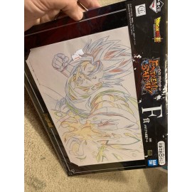 Bandai Dragon ball Z Super Art Poster Ichiban Kuji Extreme Saiyan F Prize Ban Dai New