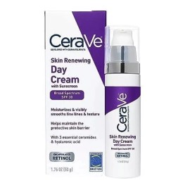 CeraVe Skin Renewing Day Cream with SPF 30 Sunscreen 1.76 Oz exp 1/25