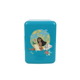 Orbit Innovations Moana - Mini Fridge, Small Cooler for Drinks & Snacks, or Skincare Refrigerator - Christmas Gifts (6 Cans, Moana Sun)