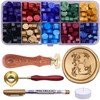 Letter Wax Seal Stamp Kit, SWANGSA 3D Floral Initial Alphabet