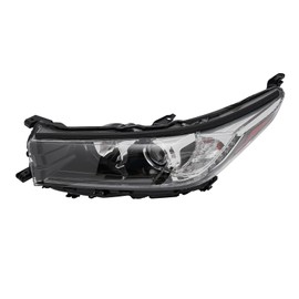 For 2017 2018 2019 For Toyota Highlander Left Headlamps LED Headlamps Headlights Left light Replacement, Projector LED Headlight, Black Housing Clear Lens Front Head Light Lamp