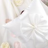 ATAILOVE Wedding Ring Pillow, Fairy Pearl Ivory Ring Bearer Cushion