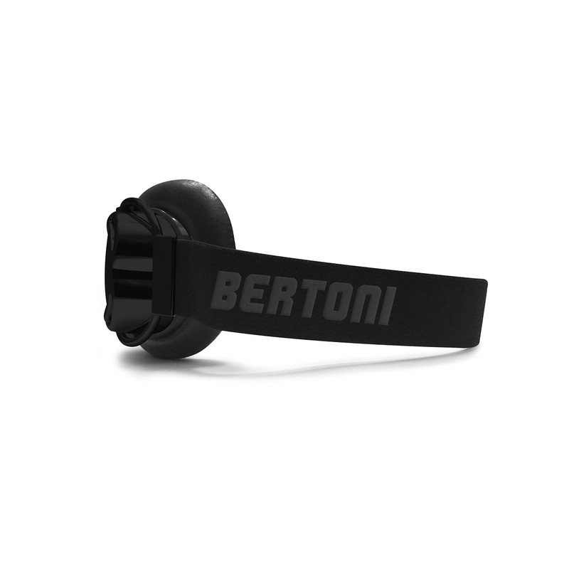 Bertoni Motorcycle Aviator Goggles for Women Men Chrome Plated Mat