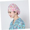 Baluue 3pcs Printed Adjustable Cotton Nurse Hat Stylish Operating Room