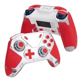 Controller Grips Tape Compatible with FLYDIGI APEX 4, Anti-Slip, Sweat-Absorbent, Textured Skin kit, for Controllers Handle Grips, Buttons, Triggers (Classic Version - Red)