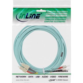 InLine® 82520O LWL Duplex Cable SC/ST 50/125µm, OM3, 20 m